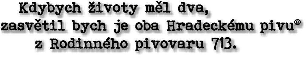 Rodinný pivovar 713